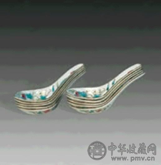 清光绪 粉彩赖瓜勺(10件)