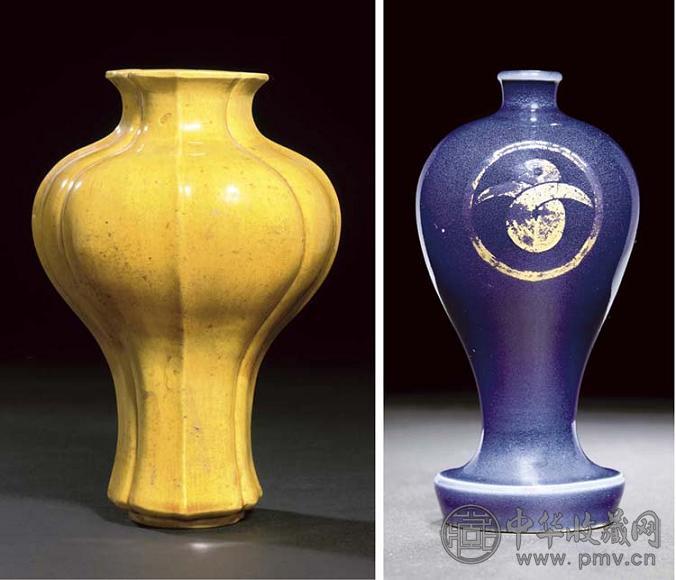 十八世纪黄釉瓶