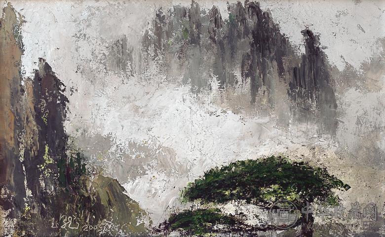 梁玉龙 2005年作 黄山 布面油彩