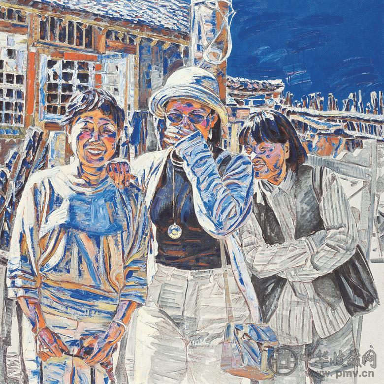 刘明 2001年作 远离城市的阳光 布面油画