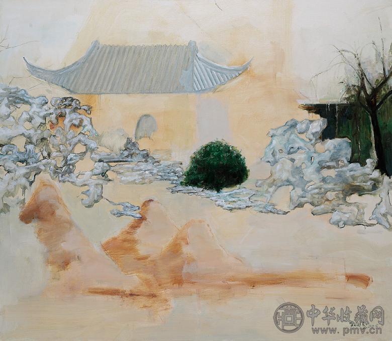 吴维佳 2005年作 江南园林山水秀 布面油画