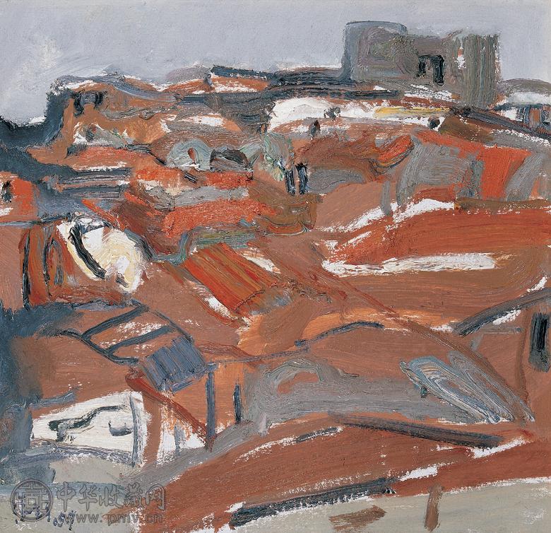 张立平 祥芝镇 布面 油画