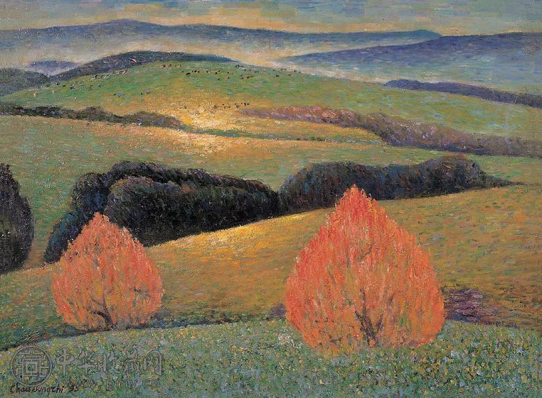 周宗琦 澳大利亚风景 布面 油画