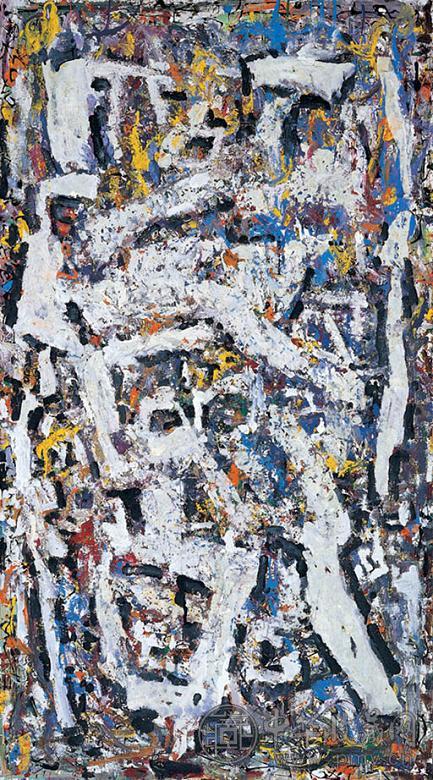 陈荫罴 约1970年代作 字之玩 油画 木板 拼贴