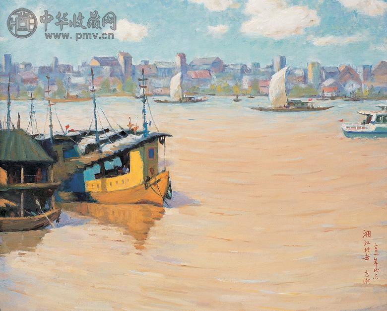 高潮 2001年作 湘江北去 布面 油画