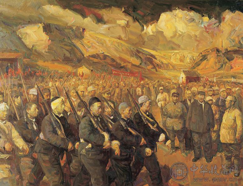 骆根兴 2005年作 英雄 布面油画