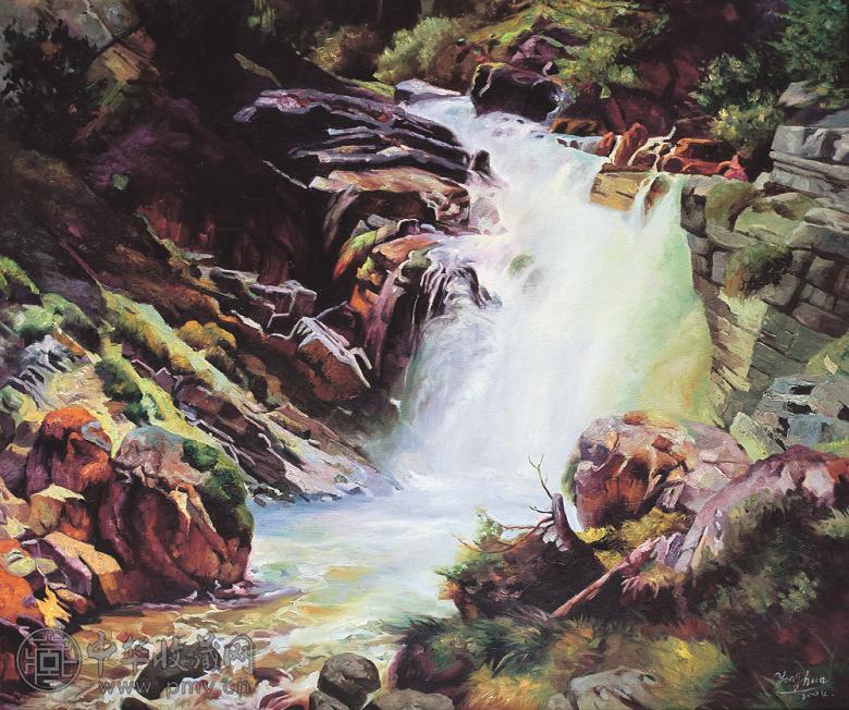 张勇华 2004年作 涟泉响谷 布面油彩