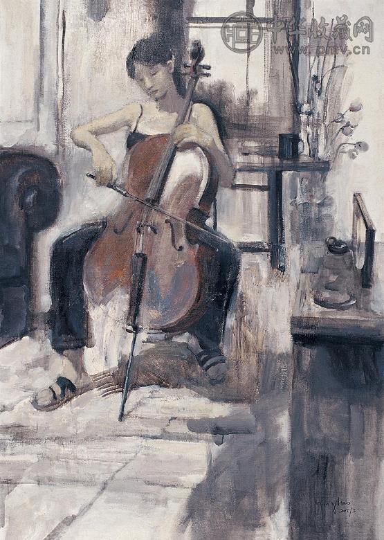 黄英浩 2005年作 练习曲 布面 油画