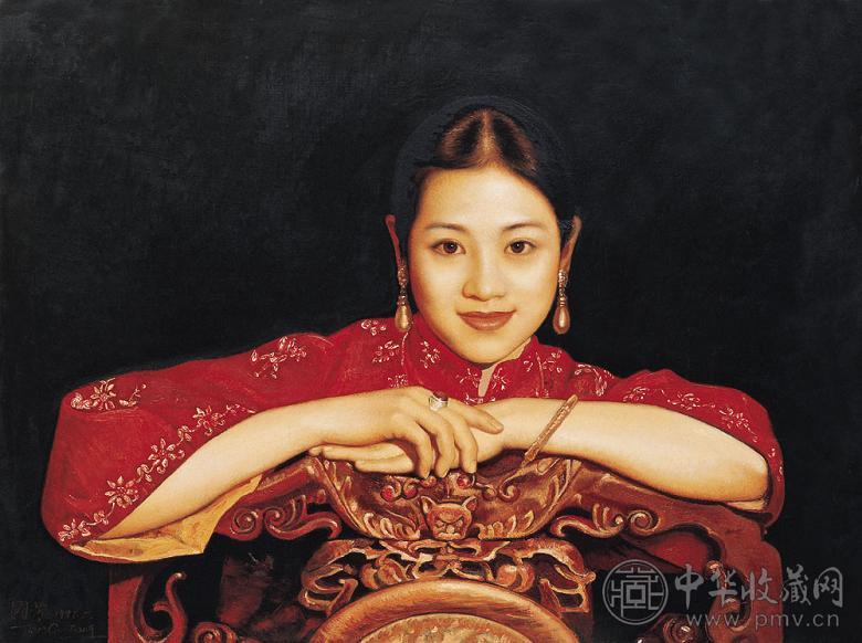 姜国芳 1997年作 喜庆之日 布面油彩