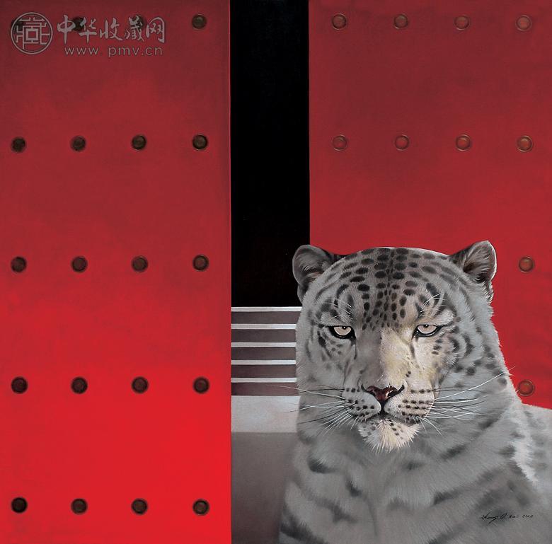 张奇开 红色预感 布面 油画