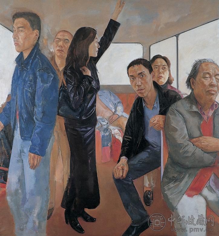 王岩 1997年作 在路上 布面油画