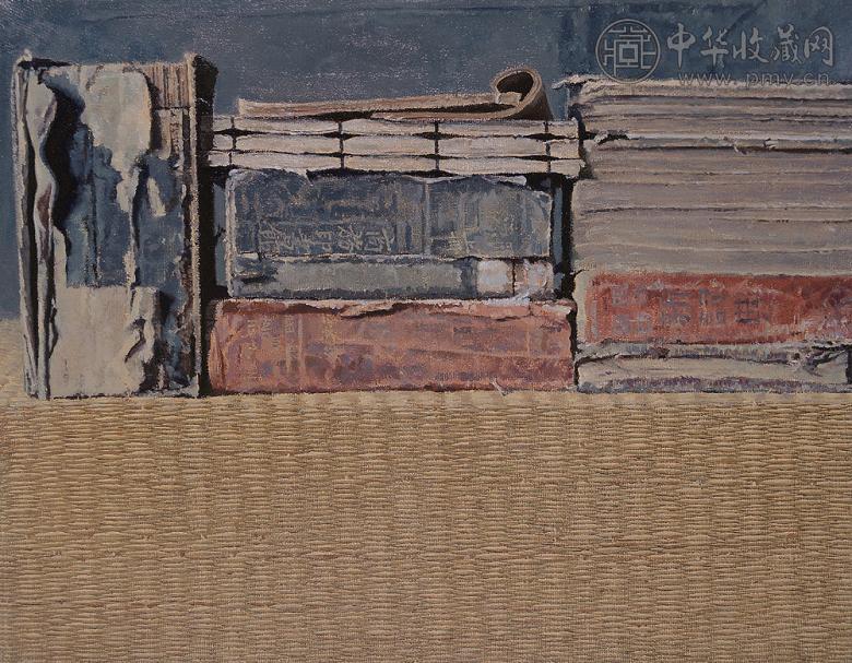 黄鸣 深秋 布面油画