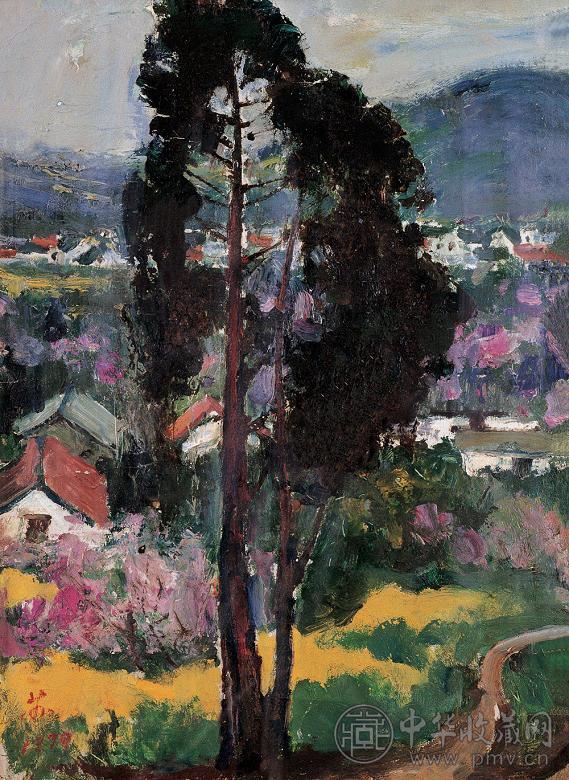 苏天赐 1979年作 风景 布面 油画