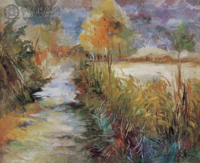 张自正 路 油画