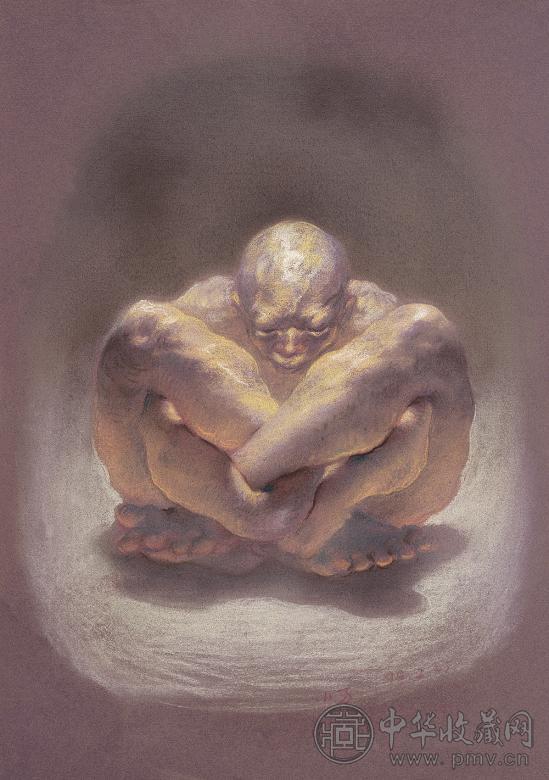 夏小万 1999年作 团 纸本 色粉