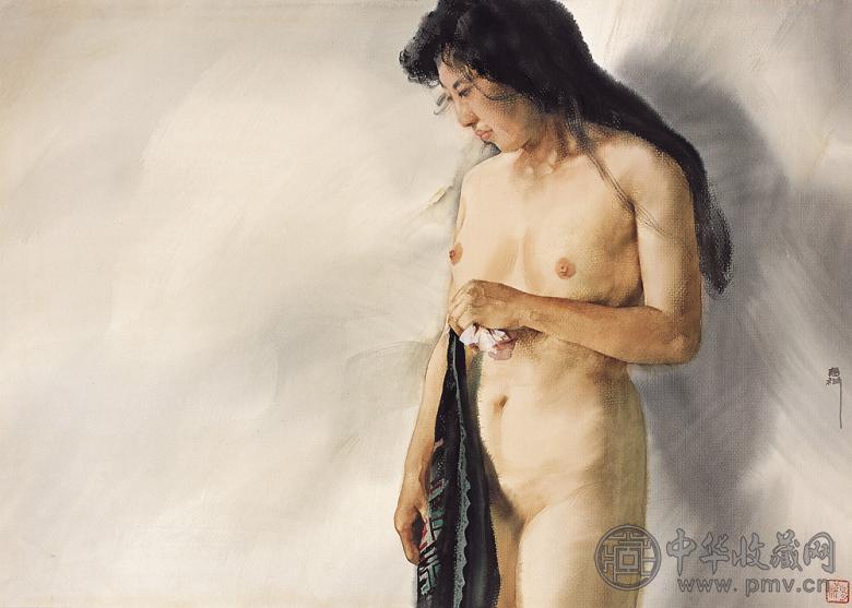 刘寿祥 凝思 纸本水彩