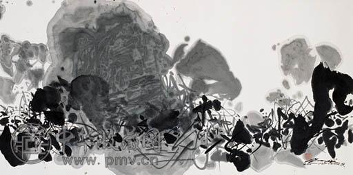 朱德群 1996年作 No.6 油画 画布