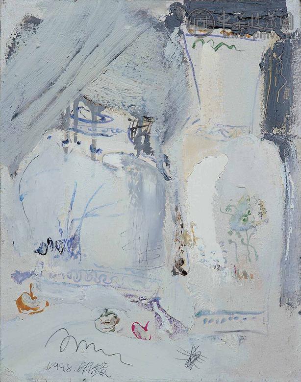 明镜 1998年作 瓷韵 油彩 画布