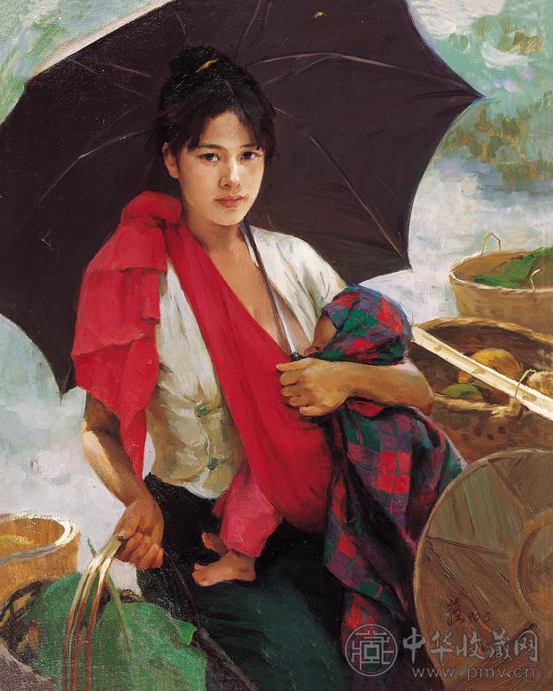 张自嶷 秋实 布面油画