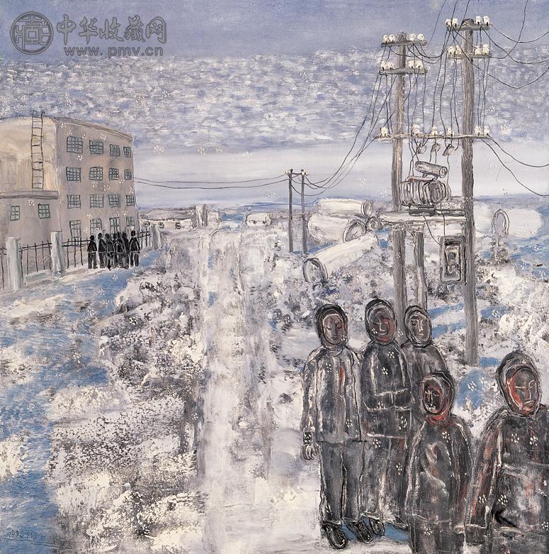 任传文 1998年作 瑞雪 油彩 布面