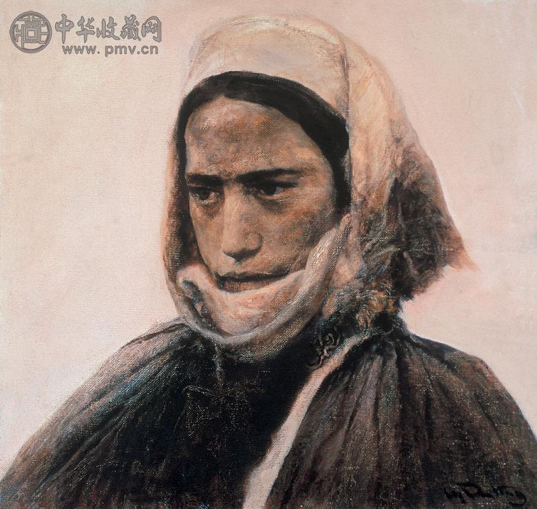 何多苓 1983年作 冬 油彩 木板