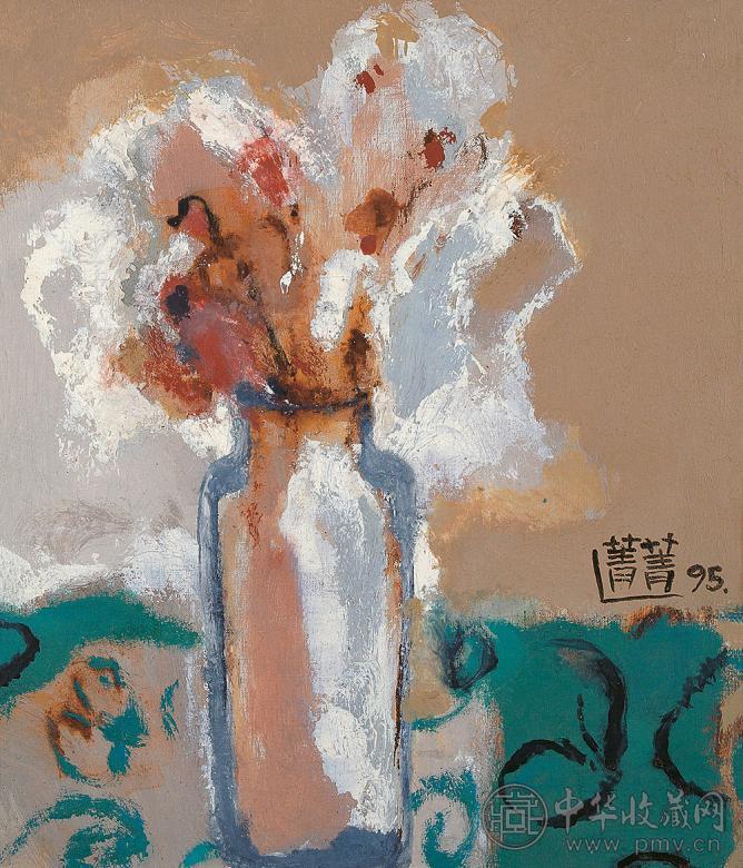 林菁菁 花 布面 油画