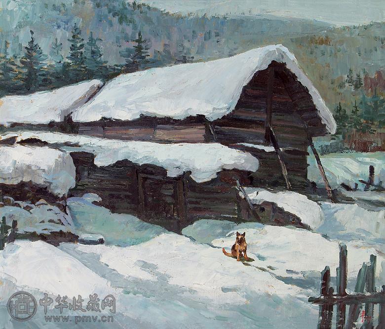 戈沙 1999年作 农家 布面油画