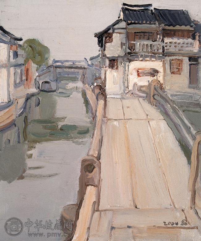 王琨 2004年 石板桥 布面 油画
