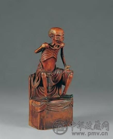 清中期 木雕瘦骨罗汉