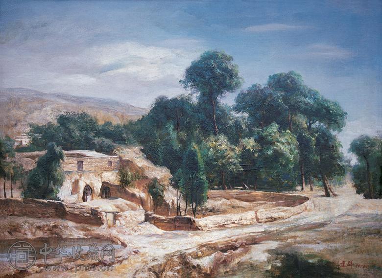 张建群 农家 布面 油画