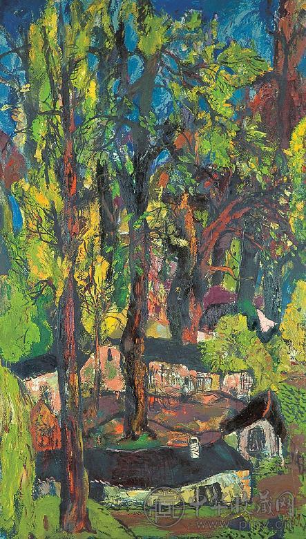 洪凌 1989年作 布面 油画