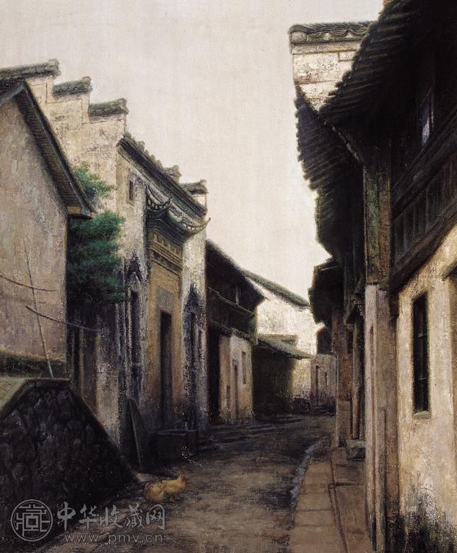 陈乃明 回旋之街 布面油画