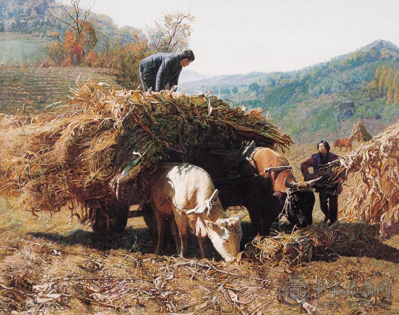 王振宇 晌午 布面油画