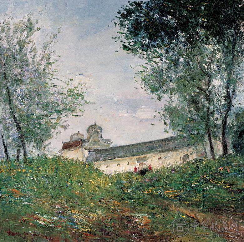 郑金岩 2006年作 通向老屋的小路 布面 油画