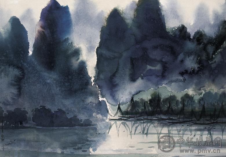 李亚新春雨 纸本水彩