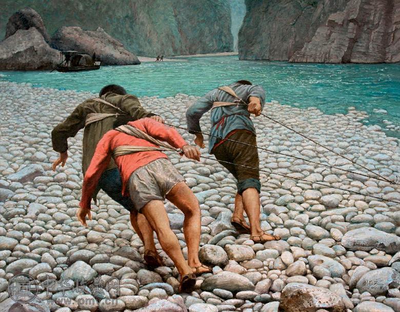 刘昌文 故乡的河 油画