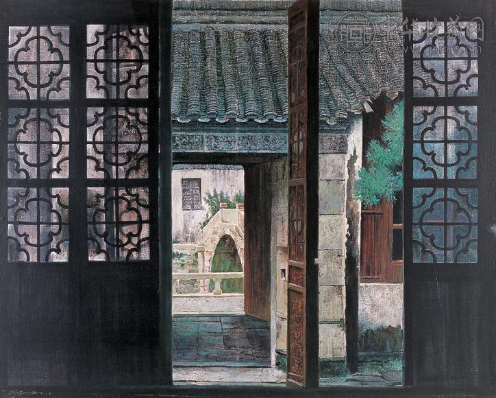 程向君 故乡的回忆(铜奖) 油画画布