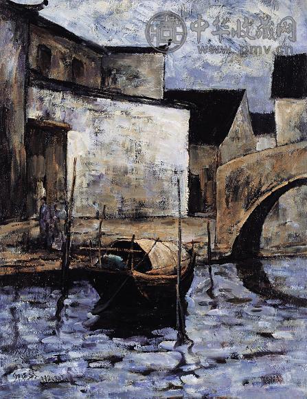 邱瑞敏 1992年 水乡情怀 布面油画