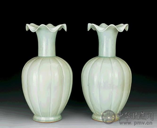 元 豆青大瓶(1对)