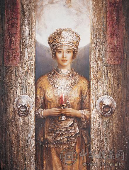 赵春 霍广成 心门 油画 画布