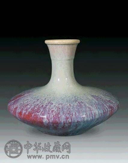 清雍正 窑变釉瓶