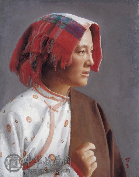徐唯辛 2003年 藏女 布面油画