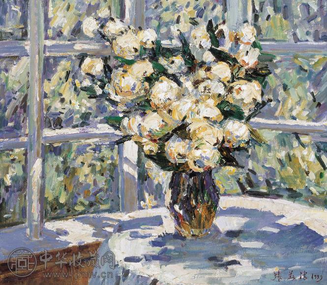 张华清 1999年 别墅一角 布面油画