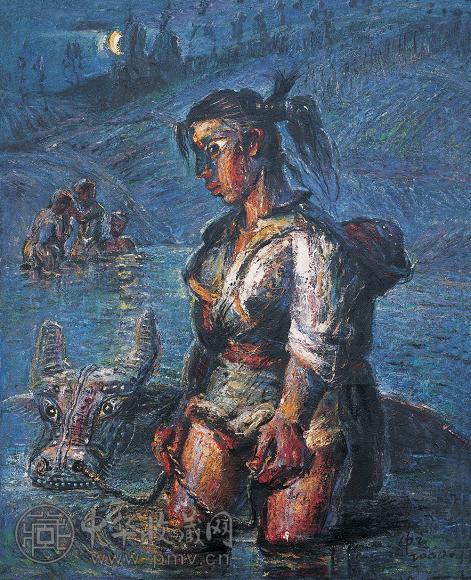 罗中立 巴山物语 油彩 画布