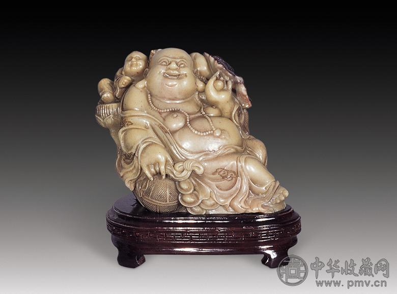 现代 寿山石雕弥勒佛