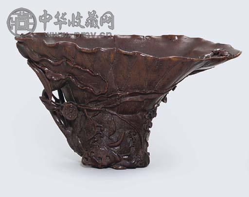 十八世纪角雕杯