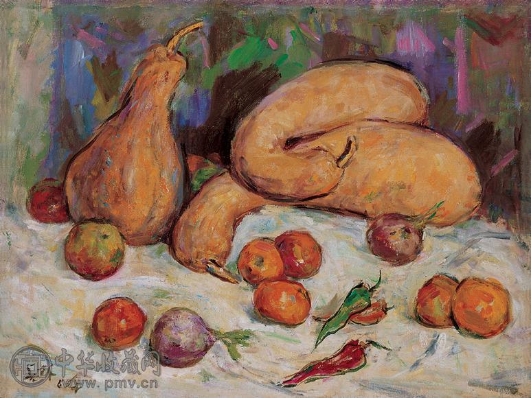 胡善余 静物(你侬我侬) 油画 画布