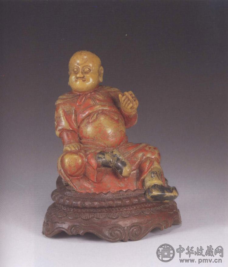 清 寿山石人物坐像