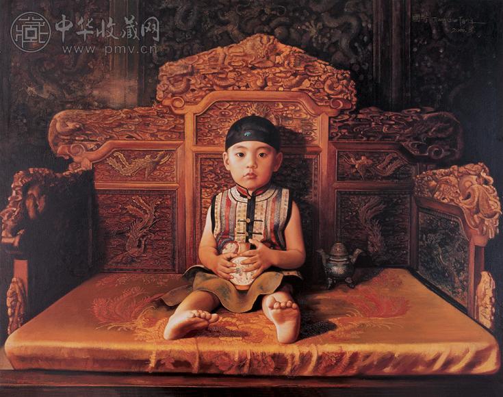 姜国芳 宝贝 油画 画布