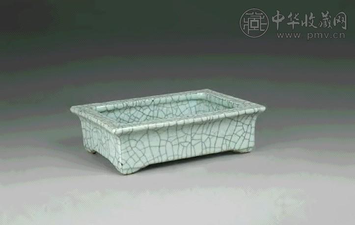 清中期 哥釉水仙盆